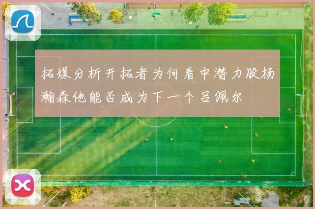 拓媒分析开拓者为何看中潜力股杨瀚森他能否成为下一个吕佩尔